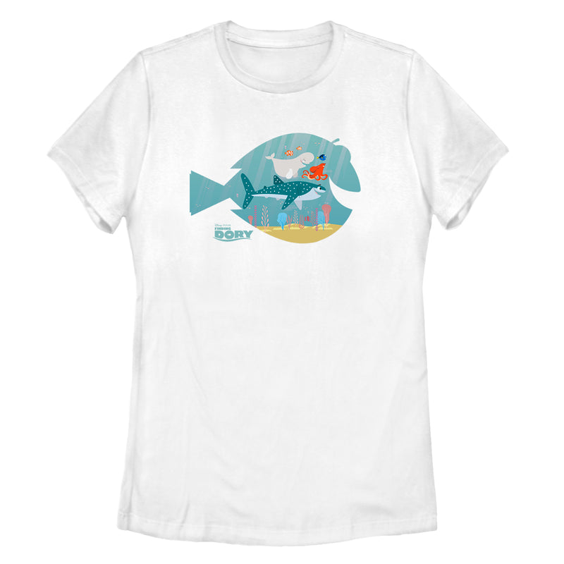 Women's Finding Dory Fish Frame T-Shirt