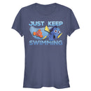 Junior's Finding Dory Just Keep Swimming Current T-Shirt