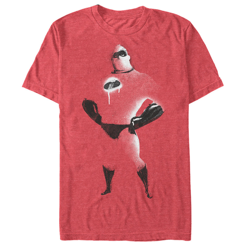 Men's The Incredibles Mr. Incredible Spray Paint Style T-Shirt