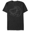 Men's Lion King Simba Cave Painting T-Shirt
