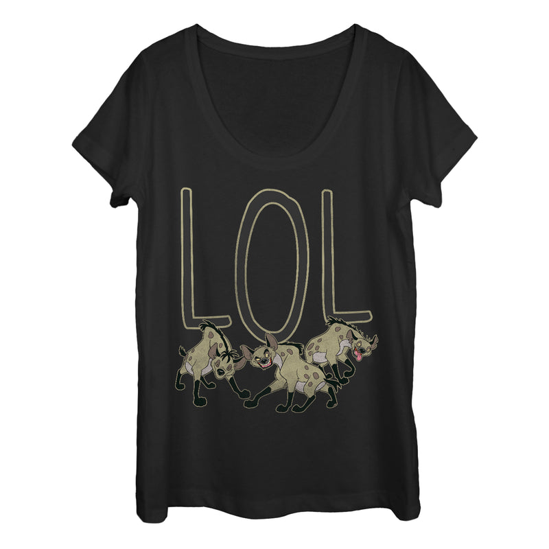 Women's Lion King Hyenas LOL Scoop Neck