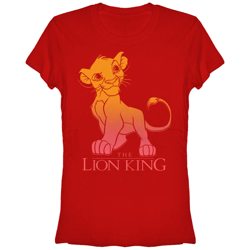 Junior's Lion King Young Simba Logo T-Shirt