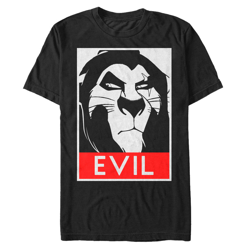 Men's Lion King Evil Scar Poster T-Shirt