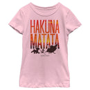 Girl's Lion King Hakuna Matata Sunset T-Shirt