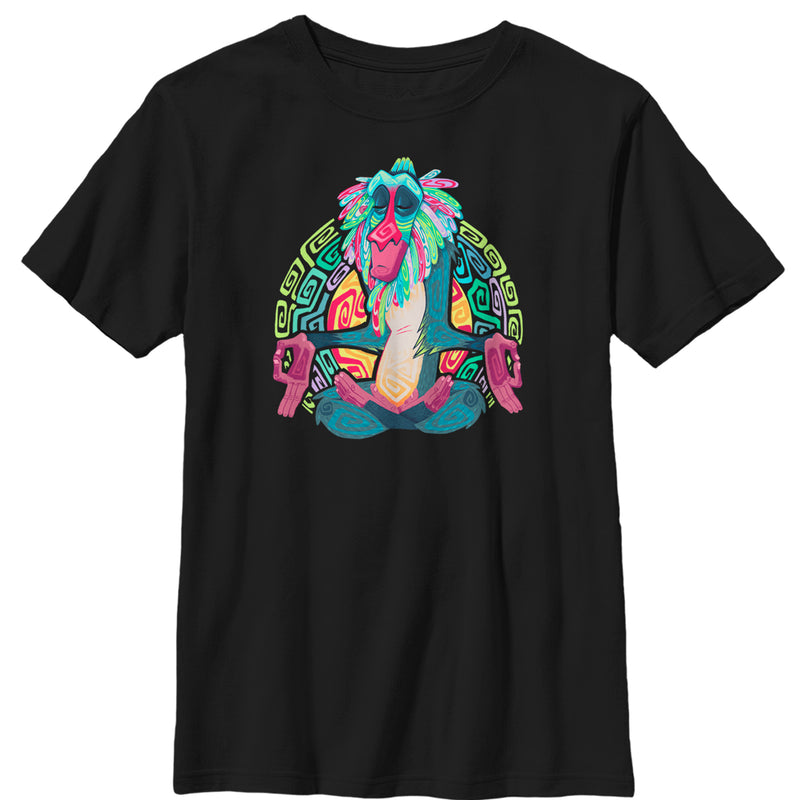 Boy's Lion King Rafiki Geometric Rainbow T-Shirt