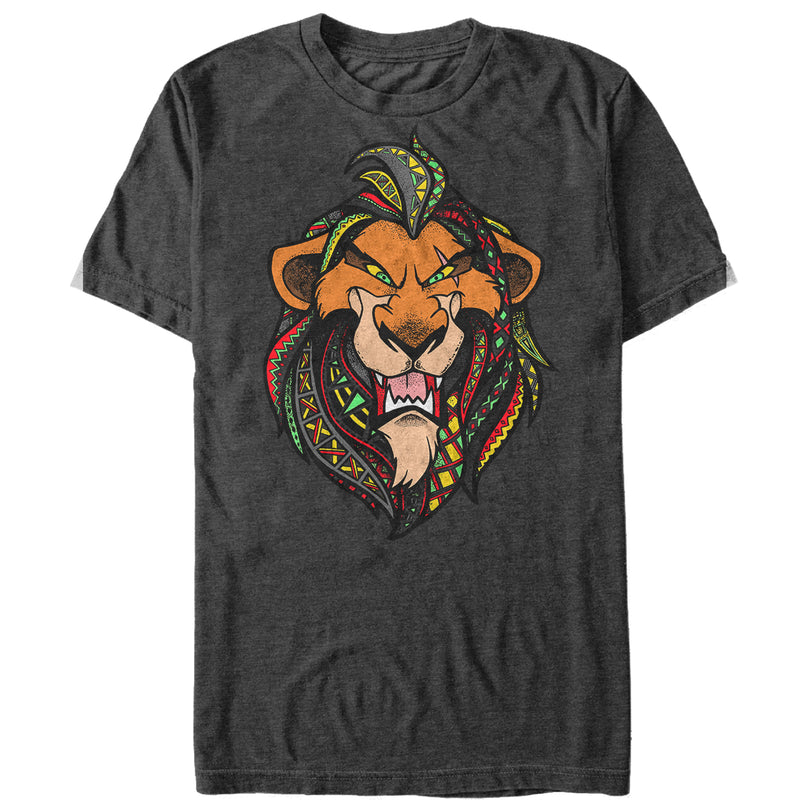 Men's Lion King Artistic Roar Scar Decorative Lions Mane T-Shirt