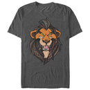 Men's Lion King Scar Decorative Mane T-Shirt