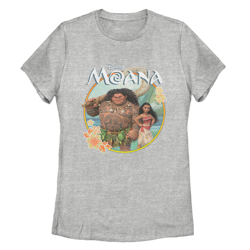 Women's Moana & Maui Circle T-Shirt