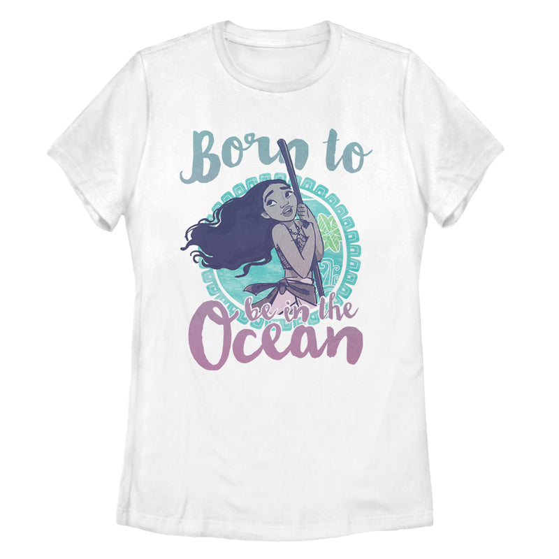 Women's Moana Born to Be in Ocean T-Shirt