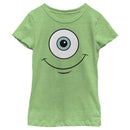 Girl's Monsters Inc Mike Wazowski Eye Smile T-Shirt