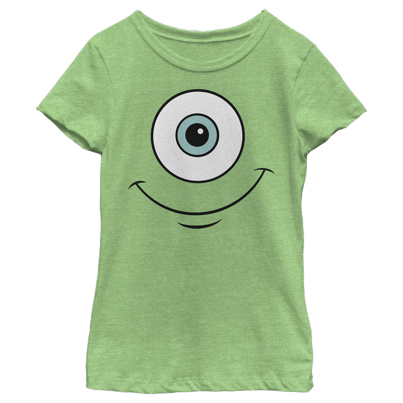 Girl's Monsters Inc Mike Wazowski Eye Smile T-Shirt