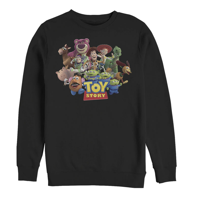 Men's Toy Story Character Logo Scene Sweatshirt