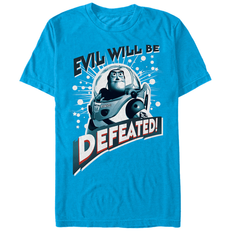 Men's Toy Story Buzz Lightyear Defeat Evil T-Shirt