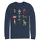 Men's Toy Story Pixel Characters Long Sleeve Shirt