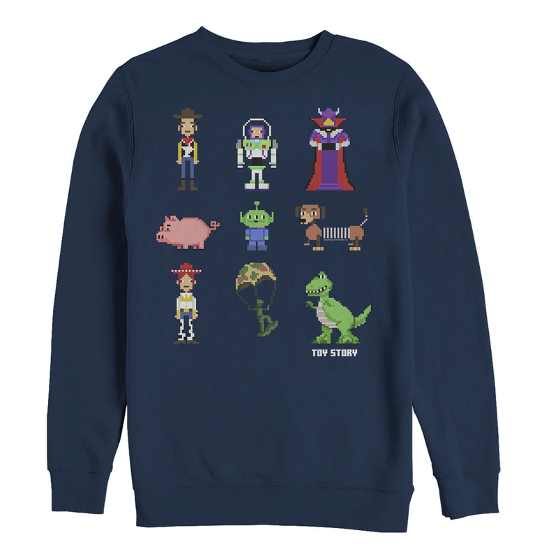 Men's Toy Story Pixel Characters Sweatshirt