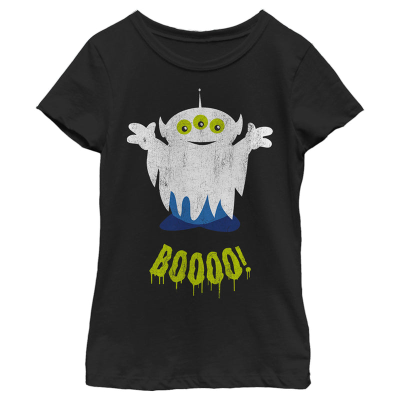 Girl's Toy Story Halloween Squeeze Alien Boo Ghosts T-Shirt