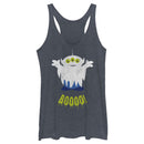 Women's Toy Story Halloween Squeeze Alien Boo Ghosts Racerback Tank Top