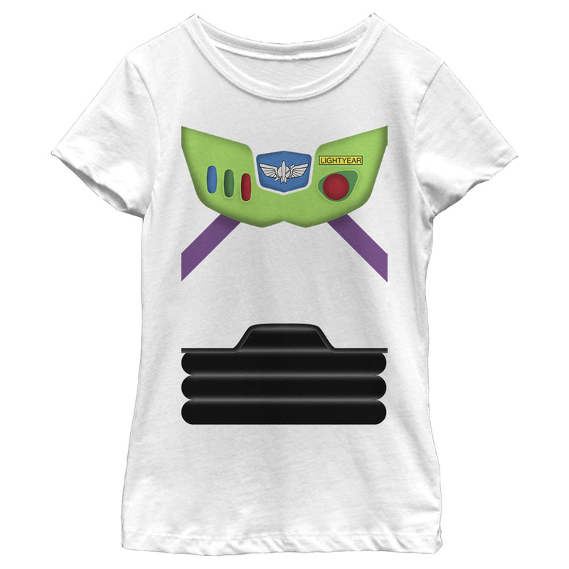 Girl's Toy Story Buzz Lightyear Costume Tee T-Shirt