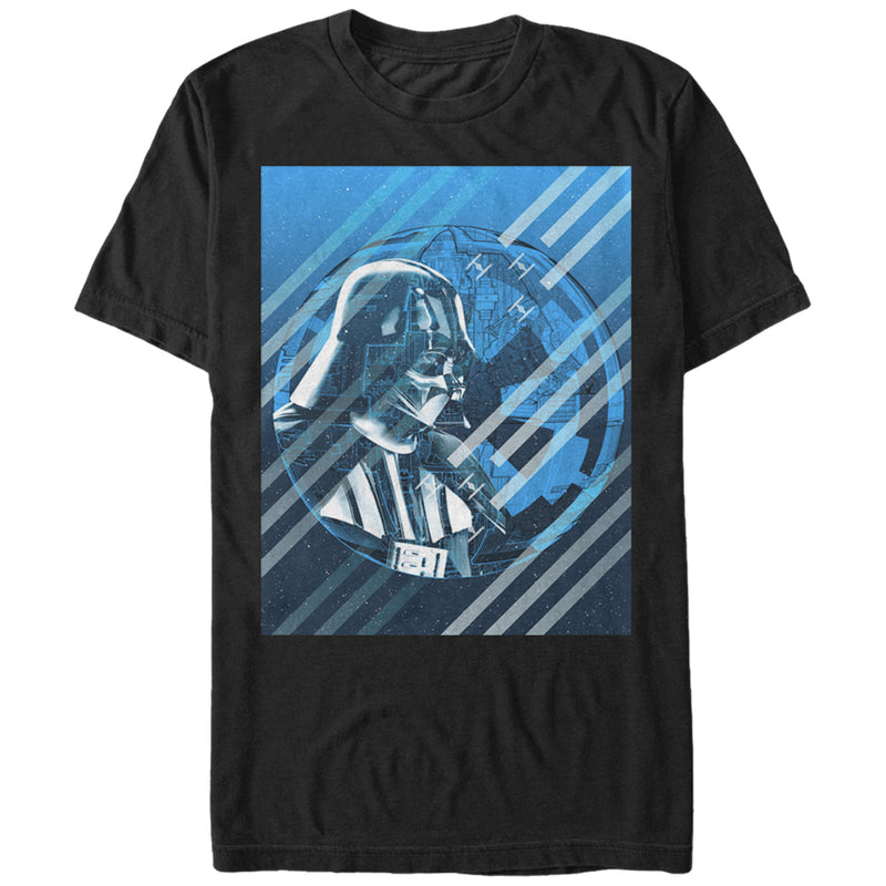 Men's Star Wars Rogue One Darth Vader Death Star Stripes T-Shirt
