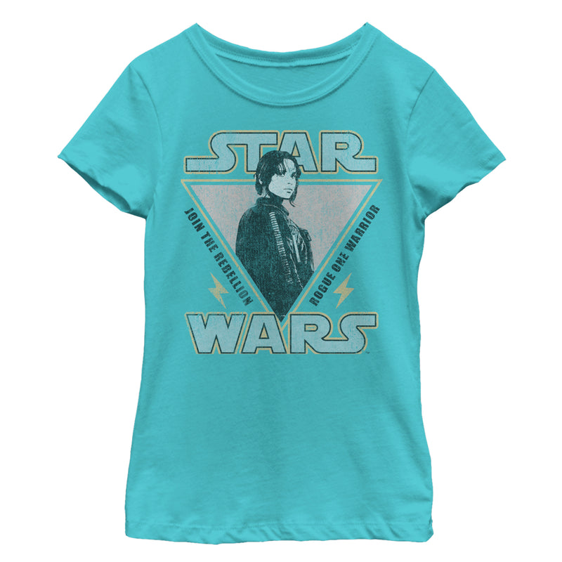 Girl's Star Wars Rogue One Jyn Triangle T-Shirt