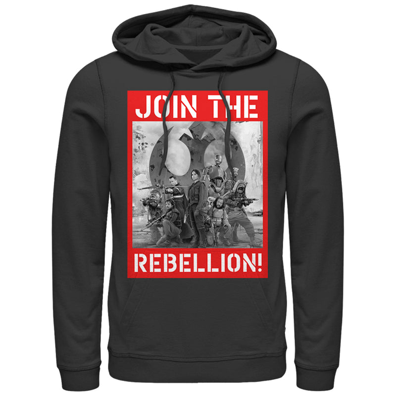 Men's Star Wars Rogue One Join the Rebellion Poster Pull Over Hoodie