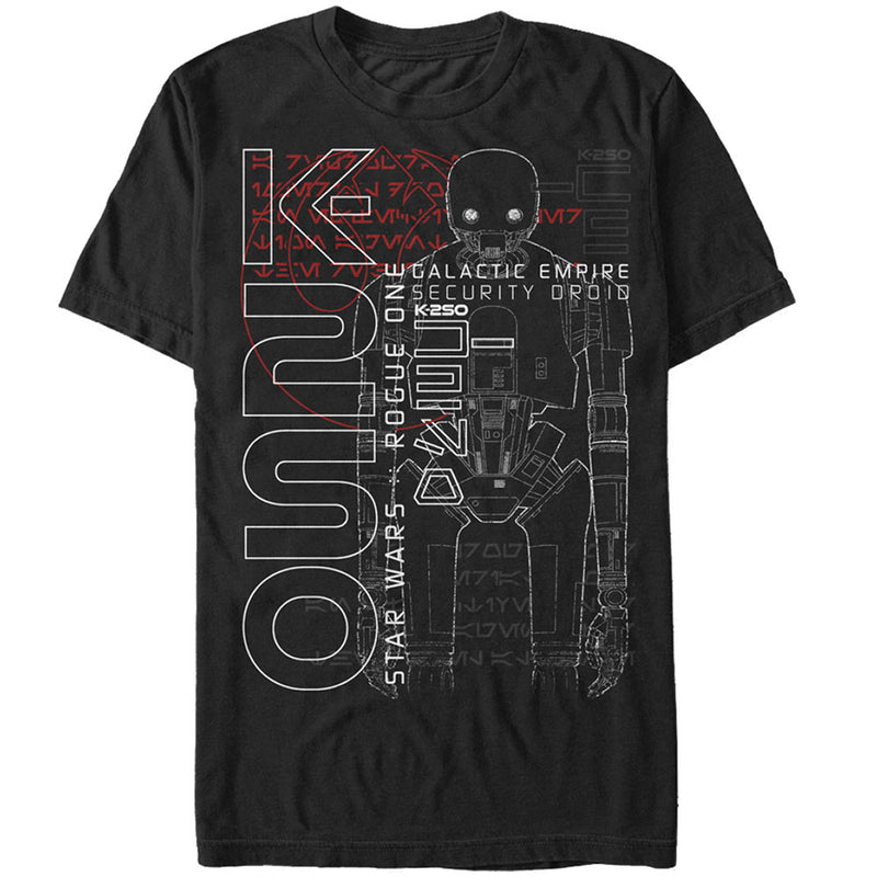 Men's Star Wars Rogue One K-2SO Galactic Empire T-Shirt