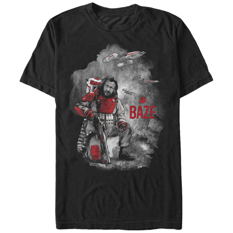 Men's Star Wars Rogue One Baze Repeater Cannon T-Shirt