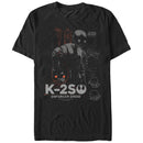 Men's Star Wars Rogue One K-2SO Schematic Detail Print T-Shirt