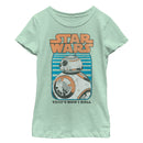 Girl's Star Wars The Force Awakens BB-8 Retro How I Roll T-Shirt