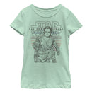 Girl's Star Wars The Force Awakens Rey and Droid Adventure T-Shirt