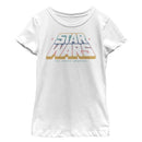 Girl's Star Wars The Force Awakens Classic Logo Stars T-Shirt
