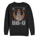 Men's Star Wars The Force Awakens Ugly Christmas BB-8 Snow Sweatshirt