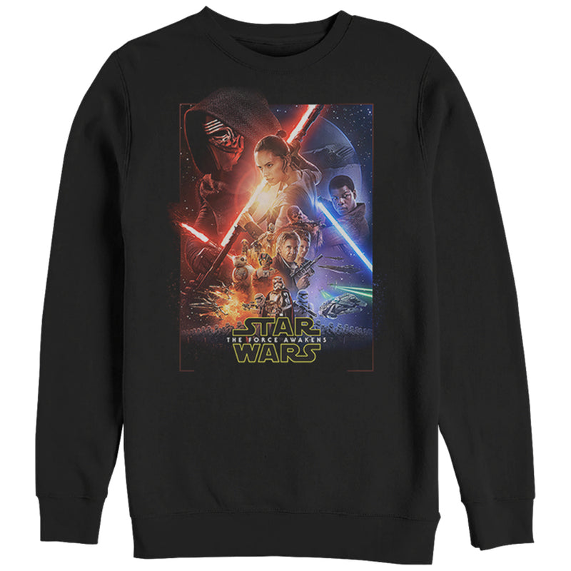 Men's Star Wars The Force Awakens Movie Poster Sweatshirt