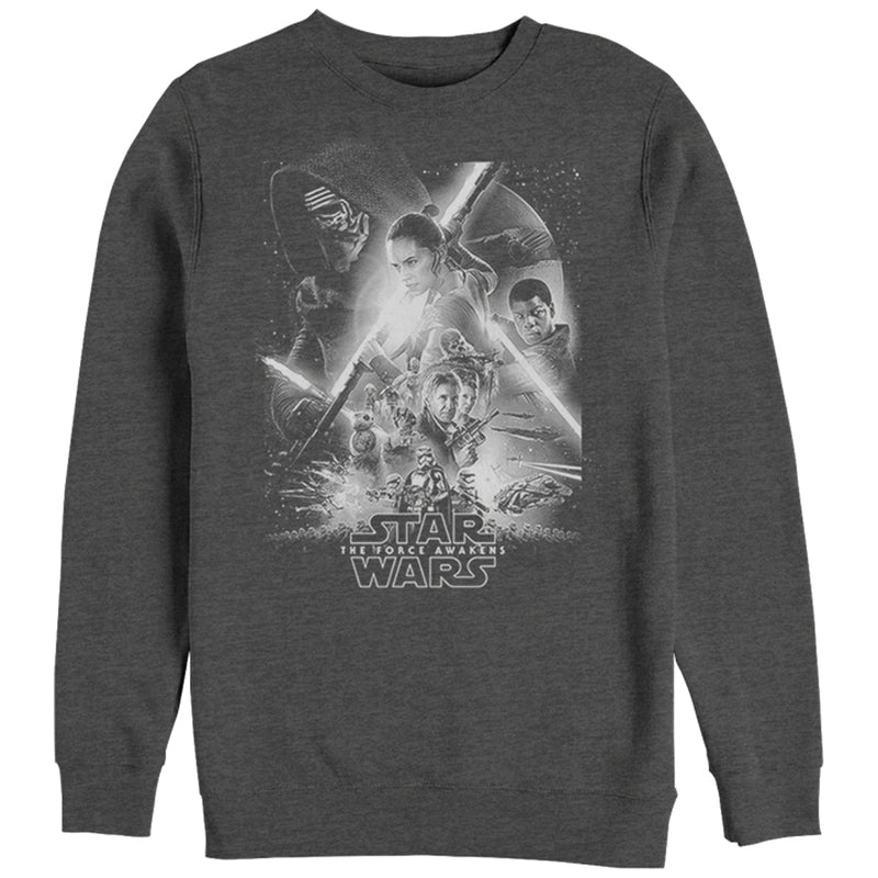 Men's Star Wars The Force Awakens Poster Sweatshirt