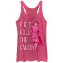 Women's Star Wars The Force Awakens Rey Girls Rule the Galaxy Racerback Tank Top