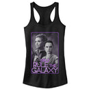 Junior's Star Wars The Force Awakens Leia and Rey Rule the Galaxy Racerback Tank Top