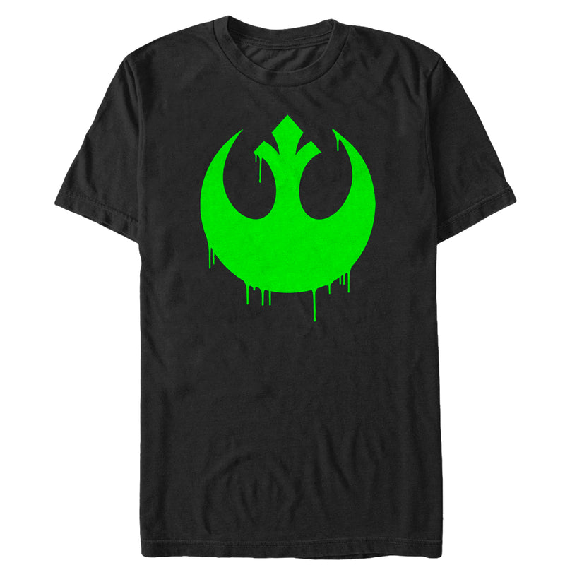 Men's Star Wars The Force Awakens Halloween Rebel Logo Drip T-Shirt