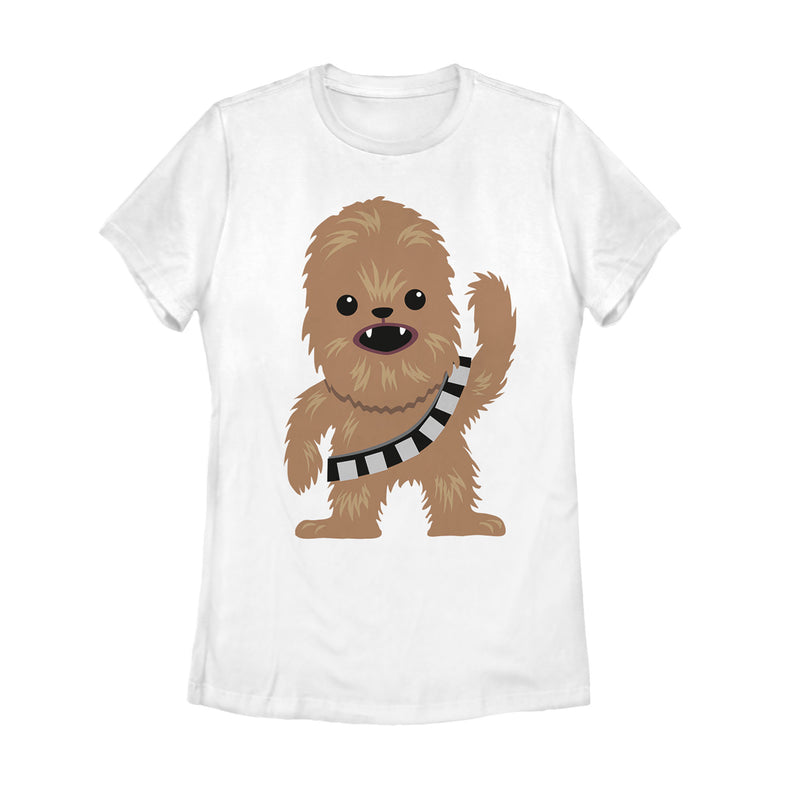 Women's Star Wars Cute Chewbacca Cartoon T-Shirt