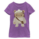 Girl's Star Wars Cute Cartoon Ewok T-Shirt