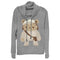 Junior's Star Wars Cute Cartoon Ewok Cowl Neck Sweatshirt