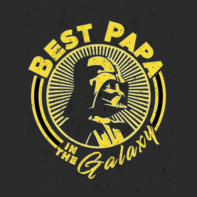 Men's Star Wars Darth Vader Best Papa in the Galaxy Sun T-Shirt