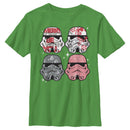 Boy's Star Wars Christmas Stormtrooper Helmets T-Shirt