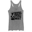 Women's Star Wars Yoda Train You Must Racerback Tank Top