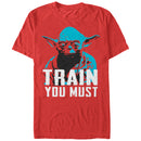 Men's Star Wars Yoda Small You are Train You Must T-Shirt