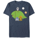 Men's Star Wars Cute Cartoon Dewback and Friends T-Shirt