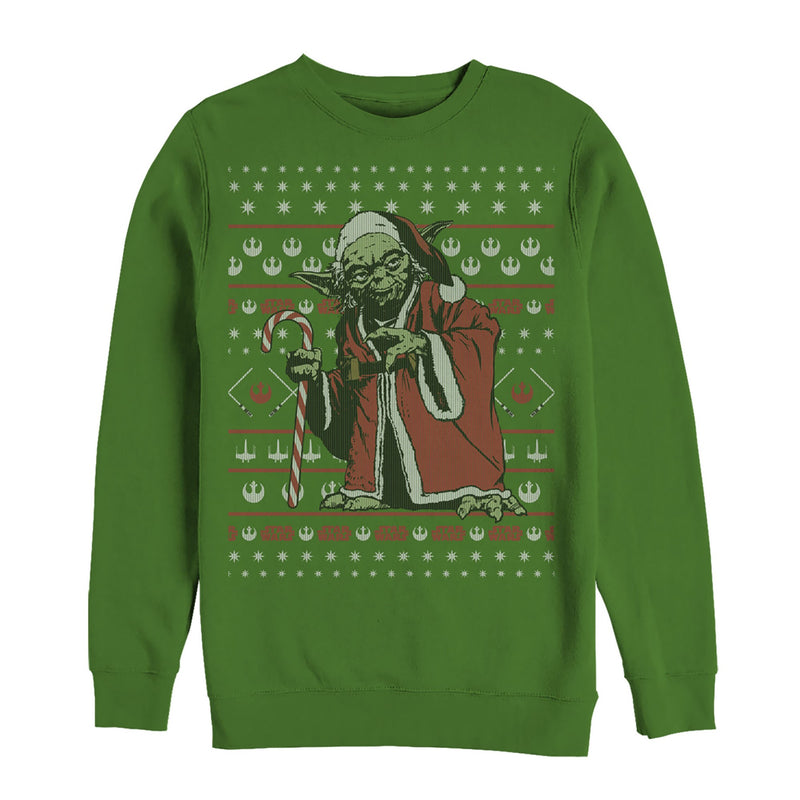 Men's Star Wars Ugly Christmas Santa Yoda Sweatshirt