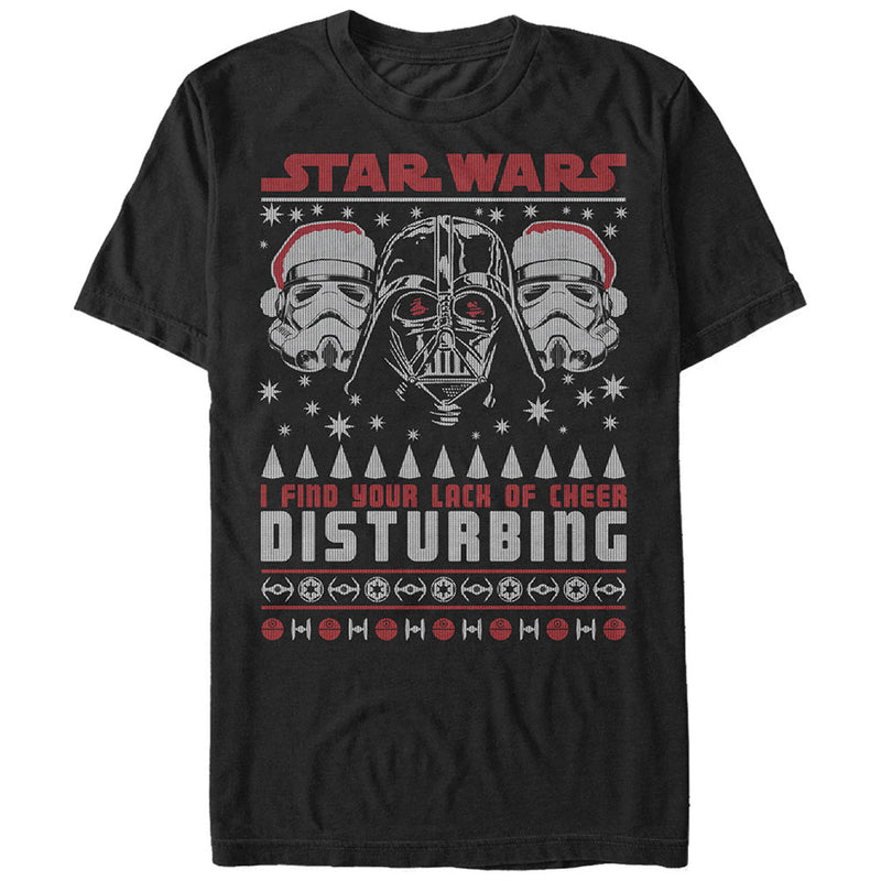 Men's Star Wars Ugly Christmas Lack Of Cheer Disturbing T-Shirt