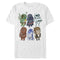 Men's Star Wars Doodle Character Grid T-Shirt