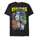 Men's Star Wars Cartoon Character Group T-Shirt