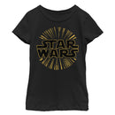 Girl's Star Wars Logo Burst T-Shirt